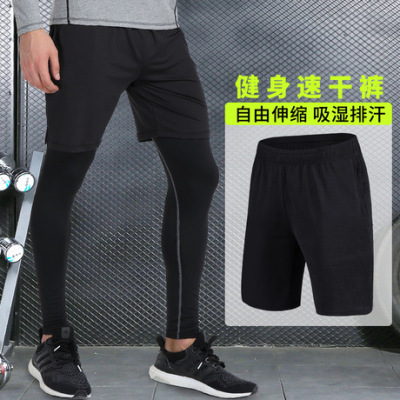 新款透气健身运动短裤篮球裤宽松训练五分裤中裤跑步裤一件代发
