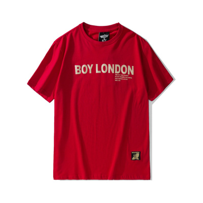 BOY LONDON 新款红色圆领短袖套头T恤老鹰