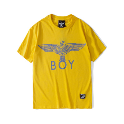 BOY LONDON 新款黄色圆领短袖套头T恤老鹰