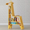 大型儿童长颈鹿置物书架创意家居幼儿园学校图书馆装饰落地摆件木